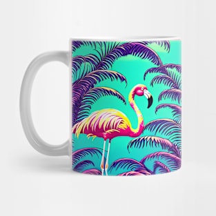 Vaporwave Flamingo Mug